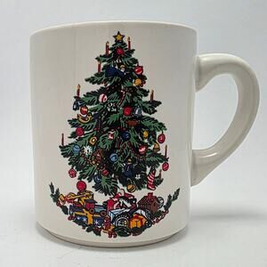 Christmas Coffee Mugs Made In USA Christmas Tree & Presents